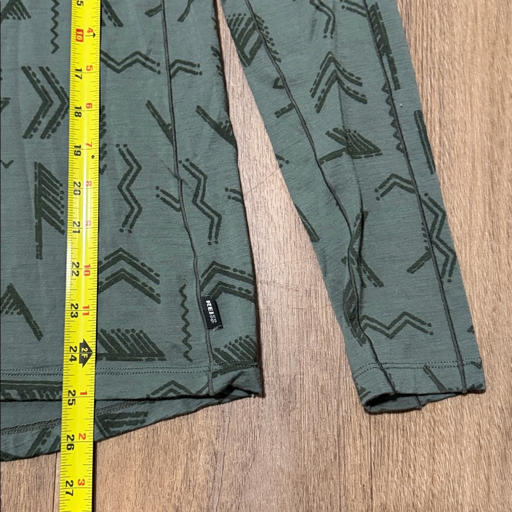 Rei Co-Op MERINO 185 LONG-SLEEVE BASE LAYER TOP GREEN - Picture 2 of 5